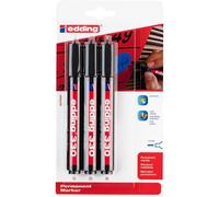 Edding Marqueur Permanent 330 Blister De 3 Noir 1-5 Mm