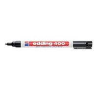 edding - marqueur permanent 400, pointe ogive, noir Noir G