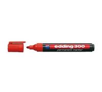 Edding Marqueur Permanent E 300, Pointe Ogive, Rouge