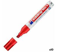 Edding Marqueur Permanent N1 Rouge (10 Unités) - 4004764426805
