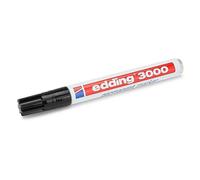 edding Marqueur permanent 3000 – noir, pointe ronde 1,5–3 mm, séchage rapide – 1 stylo