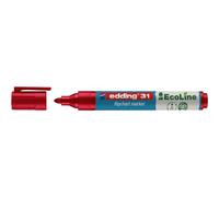 Edding 4-31002 Marqueur pour tableau à feuilles mobiles pointe ronde 1.5 - 3 mm rouge