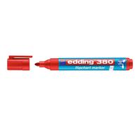 Edding Marqueur Pour Chevalets 380 Rouge 1,5-3 Mm