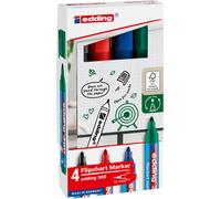 edding Marqueur pour tableau à feuilles mobiles 380 4-380-4-2 15-3mm noir 4pcs