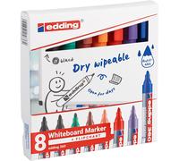 Edding Marqueur Pour Tableau Blanc 360 Set De 8 Assorti Neuf 1,5-3 Mm
