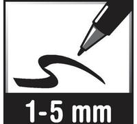 edding Marqueur pour tableau blanc 363 4-363001 1-5mm pointe biseautée noir