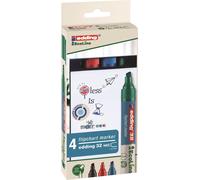 edding marqueur pour tableau de conférence 32 EcoLine 4-32-4 1.5-3mm assorti 4 pcs/pack.