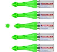 edding Marxman 8870 Lot de 5 marqueurs pour trous de perçage Vert fluo Jusqu'à 50 mm de profondeur
