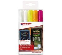 Edding Marqueurs Craie, 4095 ,Pointe Arrondie,2-3 mm, Couleur Encre: 5er Assorti (5 Pièce ), Vous Recevoir 1 Pack Á 5 Pièce