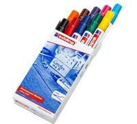 edding Marqueur permanent 3300 – 10 stylos multicolores – pointe biseautée 1,5–3 mm