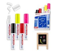 Edding - marqueurs Window Color, Pointe de 4-15 mm - Lot de 5 Couleurs