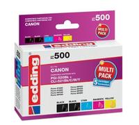 Edding Pack cartouches d'encre compatibles Canon PGI-520+CLI521 (Import Allemagne)