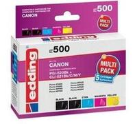 Edding Pack cartouches d'encre compatibles Canon PGI-520+CLI521 (Import Allemagne) Pack G