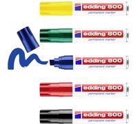 Edding Permanentmarker 4-800999 Marqueur permanent multicolore (pas de possibilité de choisir la couleur) résiste à leau: oui