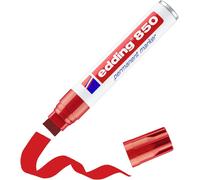 Edding Permanentmarker 4-850-1-4002 Marqueur permanent rouge résiste à leau: oui