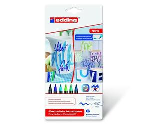 edding Porzellan-Pinselstift grün 6er Set
