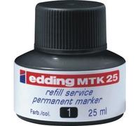 Edding Recharge de usche pour edding No1 400,404 3000,3300 VE = 25 ml Noir
