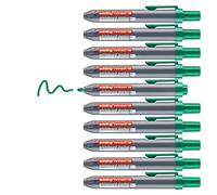 edding retract 12 Marqueur pour tableaux blancs - Vert - 10 stylos - Pointe ronde 1,5-3 mm - sans capuchon - pour une utilisation d'une main sur tableau blanc, magnétique, en liège, mémo et chevalet
