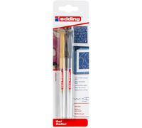 Edding Roller À Encre Gel 2185 Blister De 2 Or-Argent 0,7 Mm