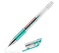 edding 2185 Roller à encre gel - vert métallisé - 1 stylo -,7 mm - stylo gel pour écrire, dessiner, pour mandalas, bullet journals - roller gel, stylo roller