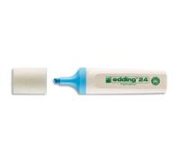EDDING Surligneur ECOLINE-24 pointe biseautée a une largeur de trait de 2 à 5 mm. Couleur bleu