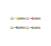EDDING - surligneur "Highlighter 24", pointe biseautée, rose manche composée d'au moins 70% de matière première renouvlable,encre de chine à base