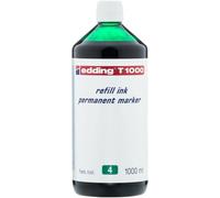 edding Marqueur permanent T 1000 – encre rechargeable vert 1000 ml, distribution goutte à goutte