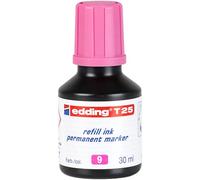edding Recharge d'encre T 25 pour marqueur permanent – rose 30 ml – système goutte à goutte