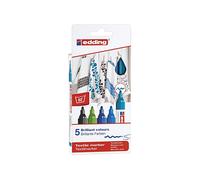 EDDING Textilmarker couleurs froides 4500 2-3mm 5er Pack