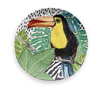 Eddingtons Epicurean Lush Jungle Toucan Assiette à dessert 21 cm de diamètre