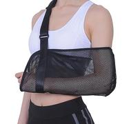 Eddrfy Écharpe de Bras Réglable Respirante avec Coussin Nuque, Attelle Universelle pour Épaule, Support Bras Cassé, Coude ou Luxation, Adaptée Gauche/Droite, Unisexe Adulte et Enfant