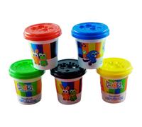 Eddy Toys Lot de 5 boîtes de pâte à Modeler 140 g, 871125270600, Coloris Assortis