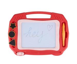 Eddy Toys Ardoise Magique Enfant avec Tampons et Stylo - 33 x 29,5 x 27 cm, Jouet Magnétique - Plastique - Rose/Bleu
