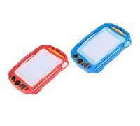 Eddy Toys Ardoise Magique - Tableau Magnétique Enfant avec Tampons et Stylo - 33 x 29,5 x 27 cm - Jouet Magnétique - Utilisation Infinie - Plastique - Rose/Bleu