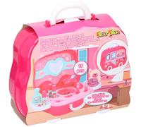 Eddy Toys Boîte à Beauté 25 Cm Princesse Rose Filles 19 pcs