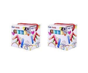 Eddy Toys - Craies de Trottoir/Craies de Rue Multicolores - 15 Pièces - 10, 5 x 2, cm (Lot de 2)