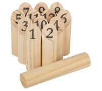 Eddy Toys Jeu de Quilles en Bois 13 Pièces