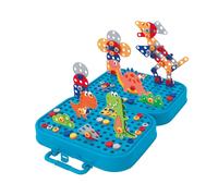 Eddy Toys Jeux de Construction Dinosaures - Bricolage Enfant Activités Manuelles 228 pièces - Puzzle 3D