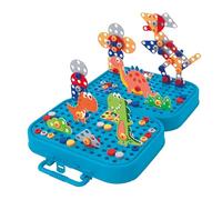 Eddy Toys Jeux de Construction Dinosaures - Bricolage Enfant - Activites Manuelles pour Enfants 228 pièces - Puzzle 3D Enfant - Jeu Mosaique Enfant - Jeu de Construction Enfant