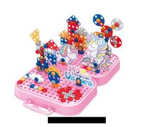 Eddy Toys Jeux de Construction Licorne - Activités Manuelles pour Enfants 228 pièces