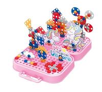 Eddy Toys Jeux de Construction Licorne - Bricolage Enfant - Activites Manuelles pour Enfants 228 pièces - Puzzle 3D Enfant - Jeu Mosaique Enfant - Jeu de Construction Enfant
