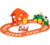 Eddy Toys Jouets de la ferme Train jouet avec son et lumière - Train jouet avec animaux de la ferme - Piles AA incluses
