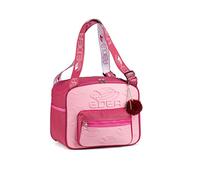 Edea Sac cube pour patins, couleur Fuchsia, combinaison de polyester dur doux et gaufré, multiples poches, fond riveté, poignées réglables