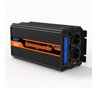 EDECOA 3000W/6000W, Onduleur sinusoïdal modifié 24V/230V, Puissance nominale 3000 Watts 24V DC à 230V AC Onduleur Solaire avec Télécommande, Interfaces USB et Type-C Disponibles