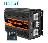 EDECOA 3500W DC 12V à AC 220V 230V convertisseur onduleur à onde sinusoïdale pure hors réseau transformateur pour système solaire voiture maison bateau 3500W