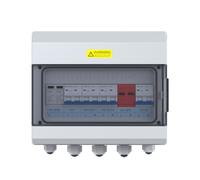 EDECOA Boîtier de combinaison pour onduleur hybride 9KVA 230VAC avec SPD et disjoncteurs - Coffret de combinaison PV 12 positions pour systèmes solaires hors réseau à sortie simple/duale - IP65