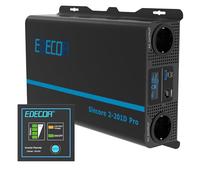 EDECOA Convertisseur 2000W Pur Sinus 12V 220v 230V avec LCD + 2 USB, Télécommande, pour Camping-Car, Solaire, Bateau