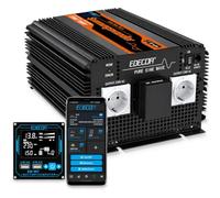 EDECOA Onduleur 3500W 12V vers 220V/230V Sinus Pur Bluetooth App | 3500 W continus, 7000 W en pointe, THD <3 % et mode ECO sous 13 W - sinus pur avec application pour camping-car et solaire
