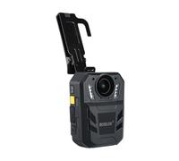 EDEDE Caméra corporelle, WA7-D Corps porté Mini caméra Police HD 1296P caméra Portable DVR enregistreur vidéo télécommande caméra de Police avec Station de Charge(32GB Without GPS)
