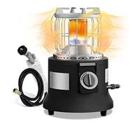 EDEDE Chauffage d'espace, Chauffa Propane, chauffa et poêle à gaz Portable 2 en 1 for Camping avec Tuyau Propane de 1,5 m + réducteur de Pression pour Une Utilisation en intérieur au Bureau à domi